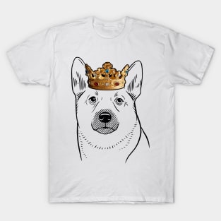 Norwegian Buhund Dog King Queen Wearing Crown T-Shirt